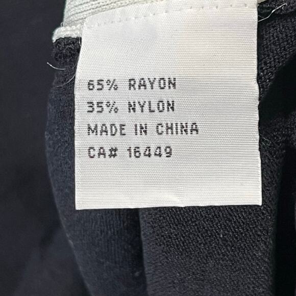 La Madona Y2K Tank Knit Dress M Black White Buttons Stretch Sporty Minimalist - Picture 12 of 13